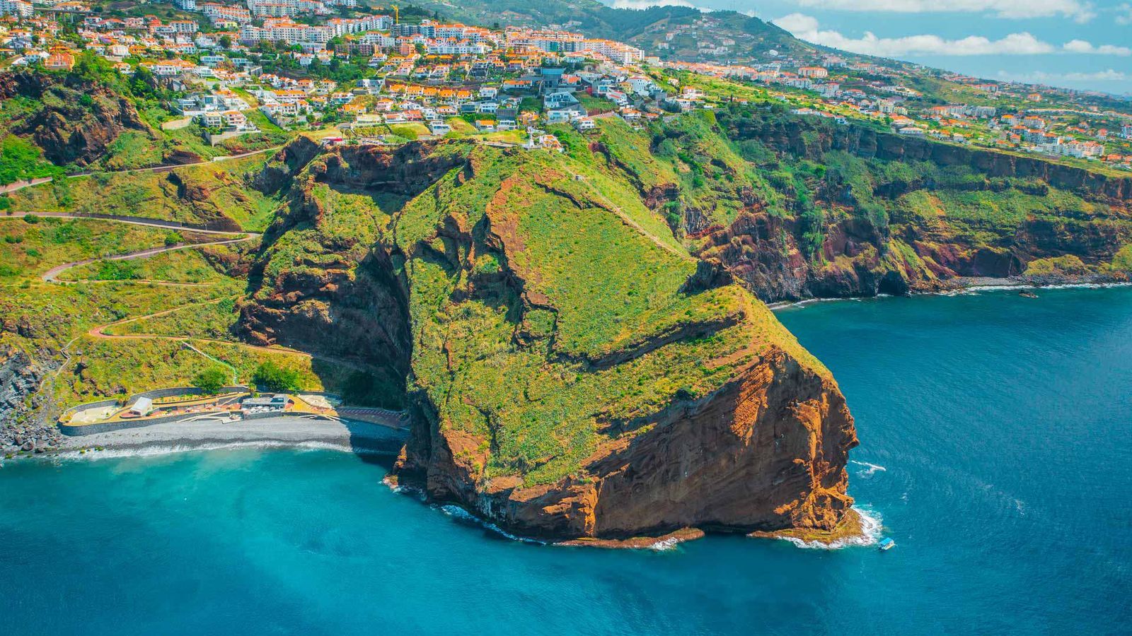 Madeira island aerial